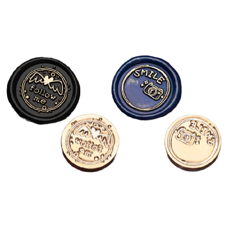 Envelope Emboss Wax Seal Stamp Head Removable Sealing Brasses Stamp Head Gift
