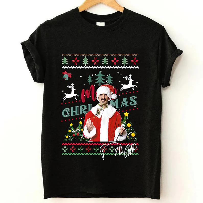 Frank Zappa Merry Christmas Gift For Holiday  Full Size S-5XL Unisex T-Shirt S
