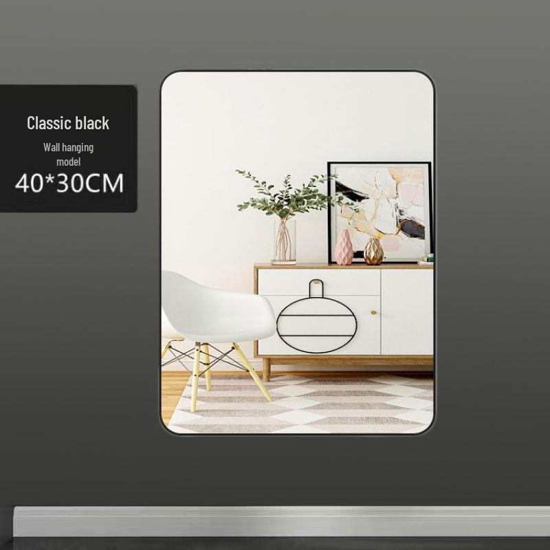 Full-Length Wall-Mounted Dressing Mirror: 3D Try-On for Girls' Bedroom & Makeup