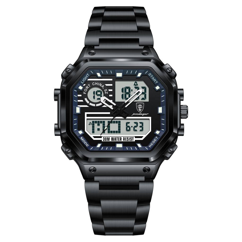 Men'S Watch Multi-Functional Waterproof Sports Electronic Watch