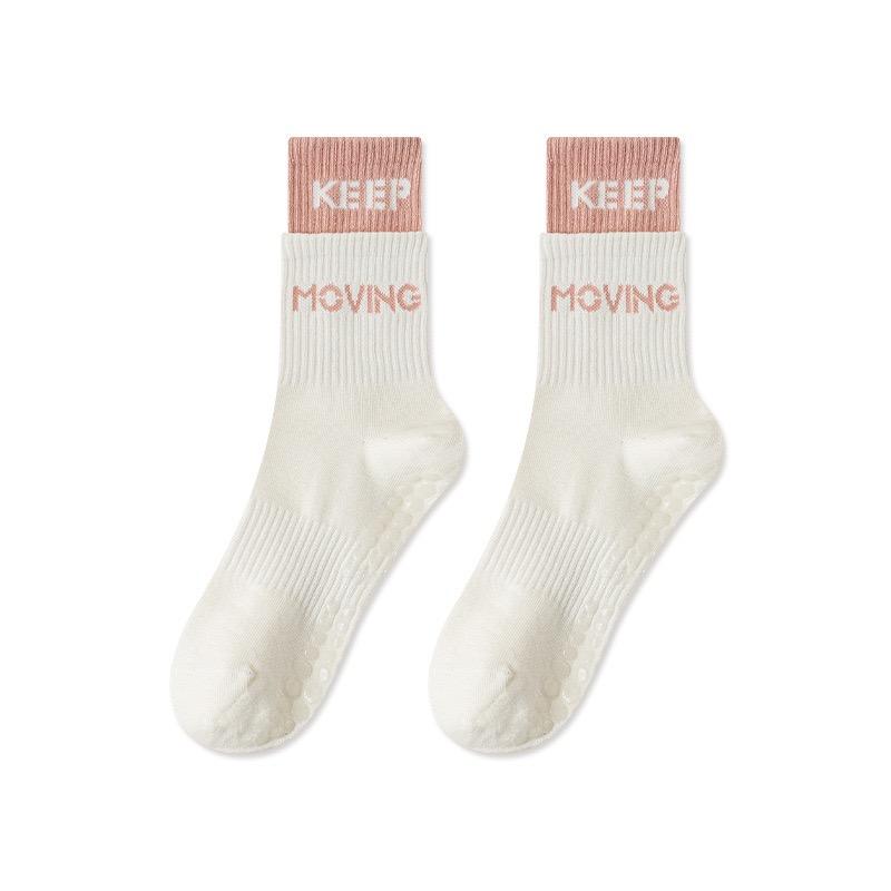 Yoga Socks Professional Women's Mid Tube Socks Pilates Sports Fitness Socks Non Slip Socks