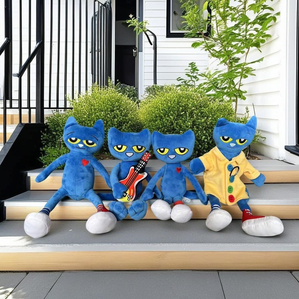 Pete Cat The Hand Puppet Plush Toy Soft Stuffed Animal Doll Kids Cartoon Gift