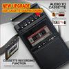 Portable Cassette Recorder Nostalgic Retro Portable Tape Player with USB Port for Sound Playback Outdoor Recording