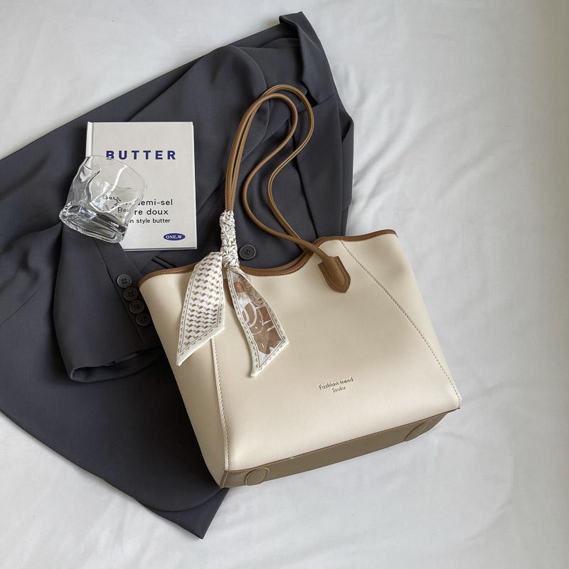 Women's Tote Bag Soft Leather Large Capacity Shoulder Bag