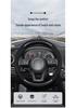 Genuine Leather Steering Wheel Cover for Qoros 3, 3 SUV, and 5 SUV - Four Seasons Universal Fit