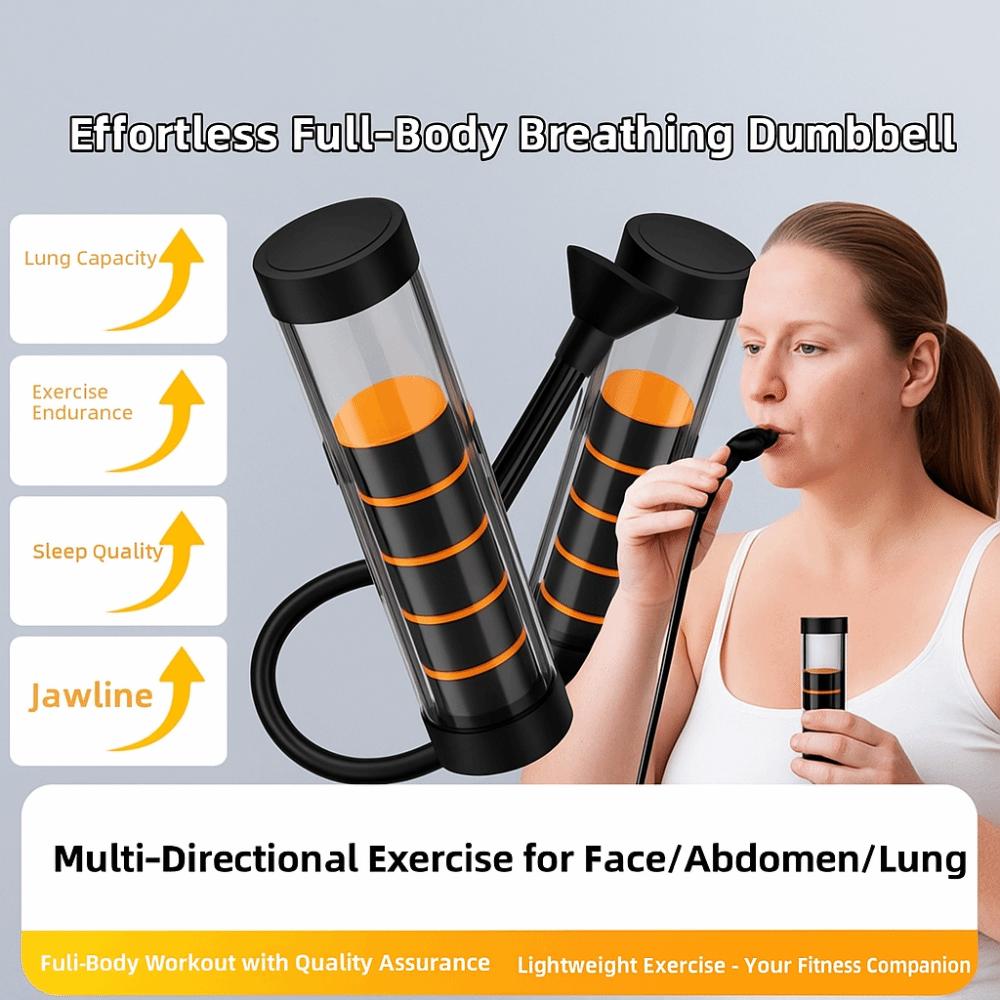 Resistance Breathing Dumbbell Muscle Trainer Abdominal Breathing Muscle Training Fitness