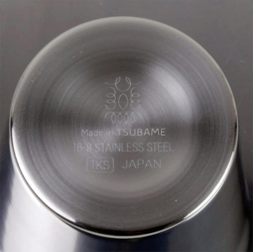 Takei Kibutsu Seisakusho Stainless Steel Tumbler, 77 x H130mm, FM-108, Set of 2