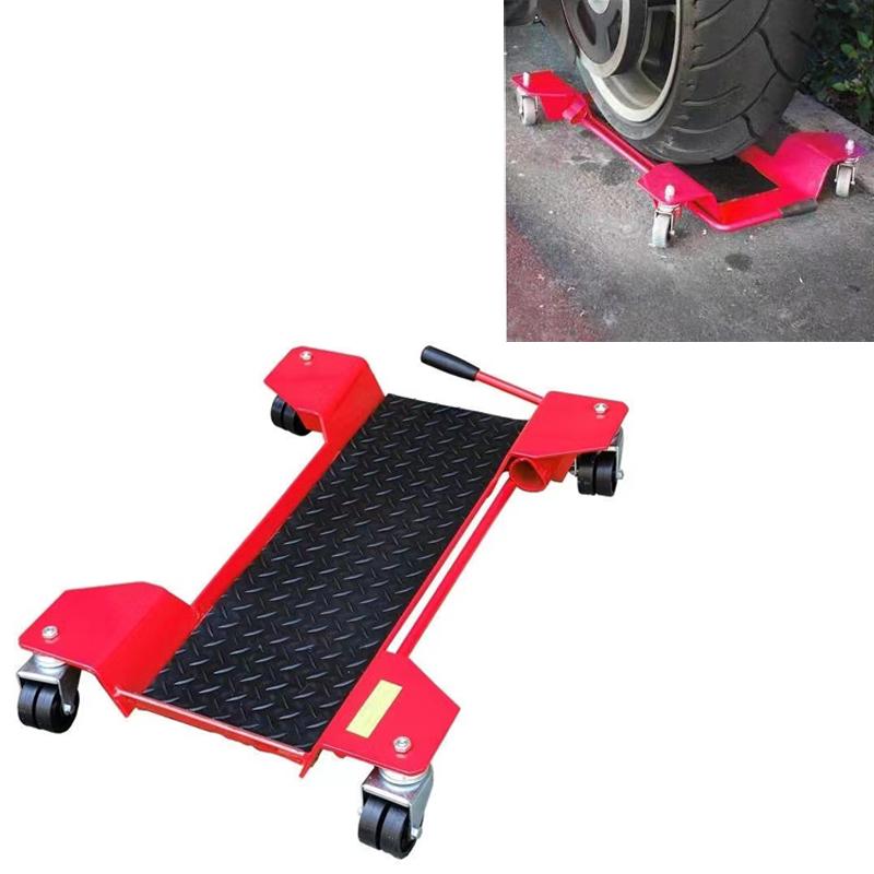 Motorcycle Repair Mover Steel Plate Moto Moving Bearing Tool Universal Wheel Moving Wheel,Maximum Load 300 Kg