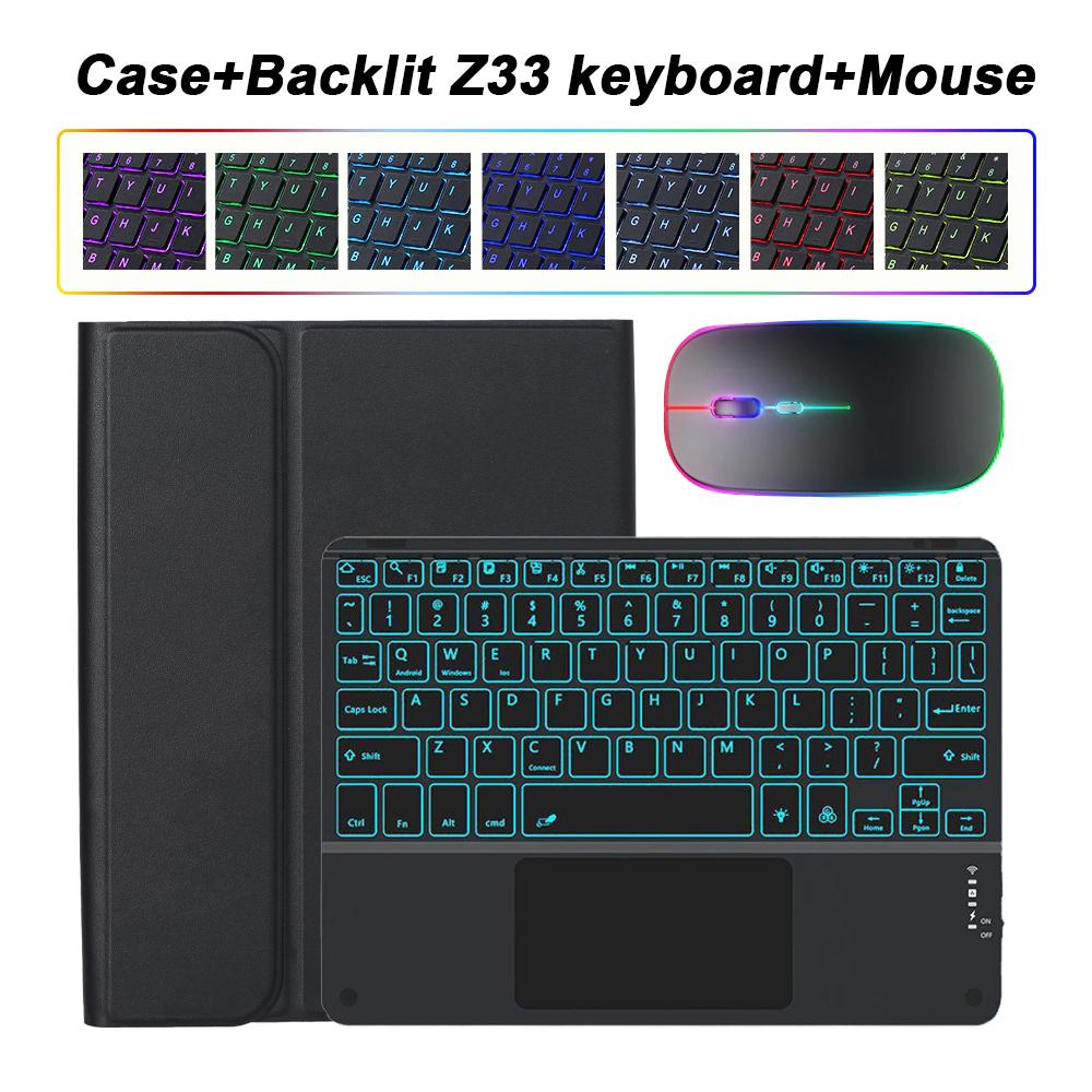 For Samsung Galaxy Tab A9 Plus 11 inch Case, Keyboard Case for Samsung Galaxy Tab A9+ 11 inch SM-X210/X216/X218