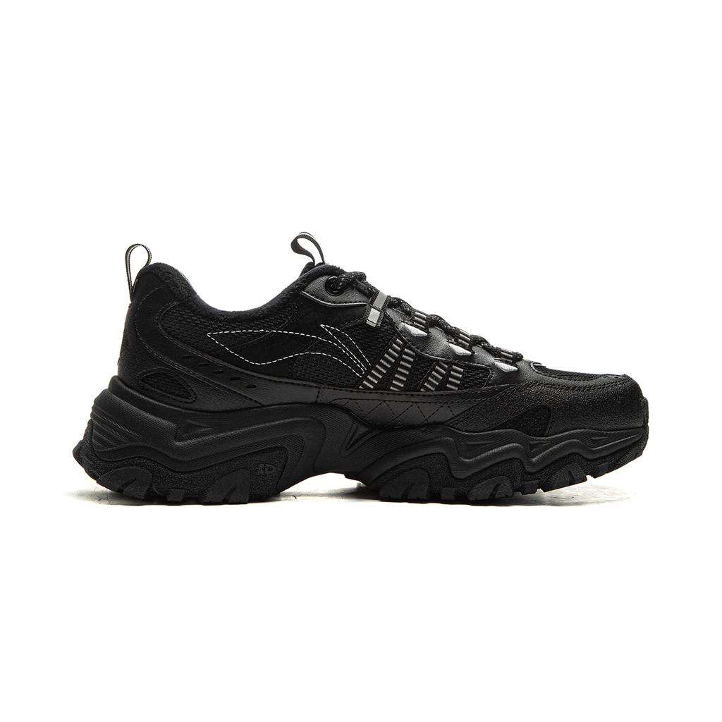 Li Ning Mountain Trek WNTR LOW Cushioning Abrasion Resistant Breathable Low top Casual Shoes Men's Black AGLV167-1