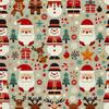 Outdoor Dekostoffe Oxford - Motiv Weihnachtsferien | Dx1887