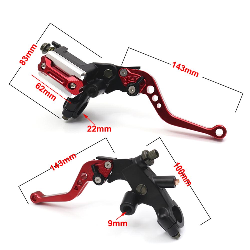 Universal Motorcycle Brake Clutch Pump Lever Hydraulic Master Cylinder Accessories 7 8  12.7mm for Honda Yamaha