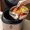 Jinwanfu 316L Stainless Steel Multi-Compartment Steaming Plate