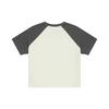 New MLB Preppy Style Collection New York Yankees SS25 Raglan Sleeve T Shirt Women's Cream 3FTSV0853-50CRS