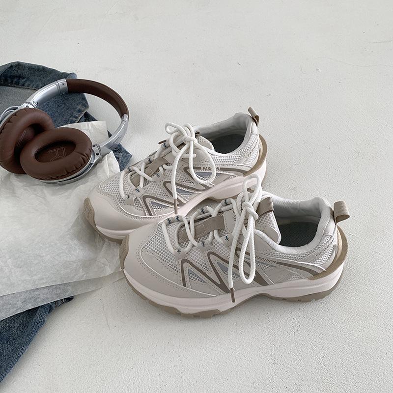 

Тренд Интернет знаменитости ретро ноги маленькая платформа папы обувь женская 2025 новая осень взрыв усиление спортивная обувь 40 хаки