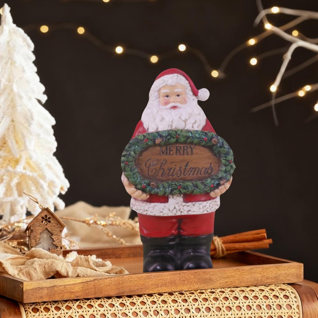 Weihnachtsdekorationen, Geschenke, Weihnachtsmann-Figuren, Kunsthandwerk aus Harz, Heimdeko-Artikel für das Wohnzimmer