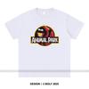 Animal Park Men's T-Shirt 100% Cotton Oversized Wildlife Graphic Tees for Men Jungle Adventure Nature Lover Top