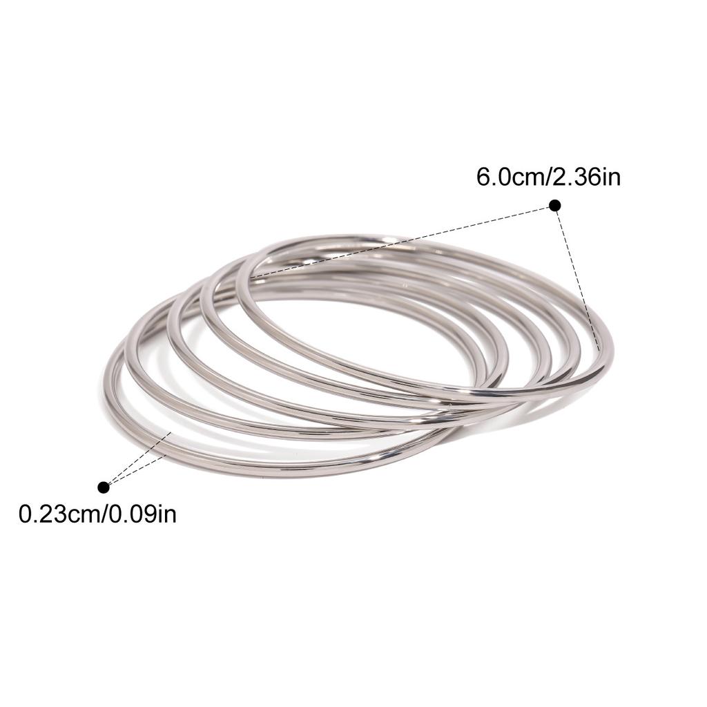 Yori High Quality Stainless Steel Metal Bracelet Bangle Waterproof Texture Personalized Unisex Jewelry Bijoux Wholesale