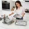 Cooking Wire Rack Stainless Steel Pans Non-Stick With Cooling Rack Square Pan With Strainer Multi-purpose Flat Pan For Cooking