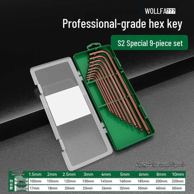 Hexagon Screwdriver Set: 6-Point Extended Handle (H2.5, H3, H6)