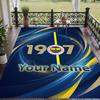 Custom Text Printed Rug Fenerbahçe FC Non Slip Floor Carpet For Home Room Decor