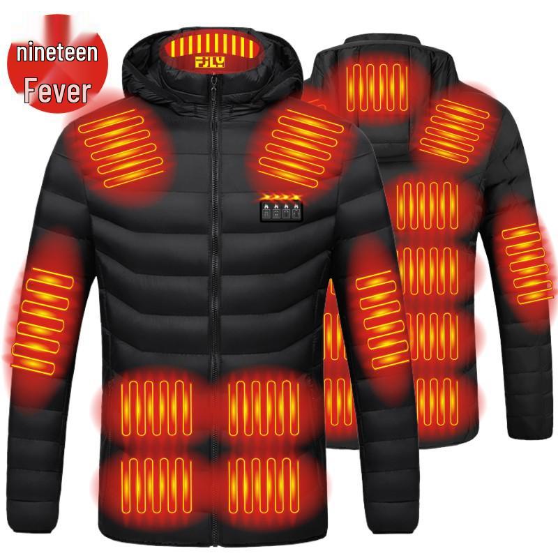 Jachetă Unisex Smart din Bumbac cu Încălzire USB - Îmbrăcăminte Exterioară Rezistentă la Frig