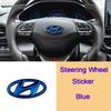 ABS Car Sticker Steering Wheel Emblem Badge for Hyundai Tucson IX35 I20 I40 Kona Sonata Azera Santa Fe Genesis Elantra Accent B32