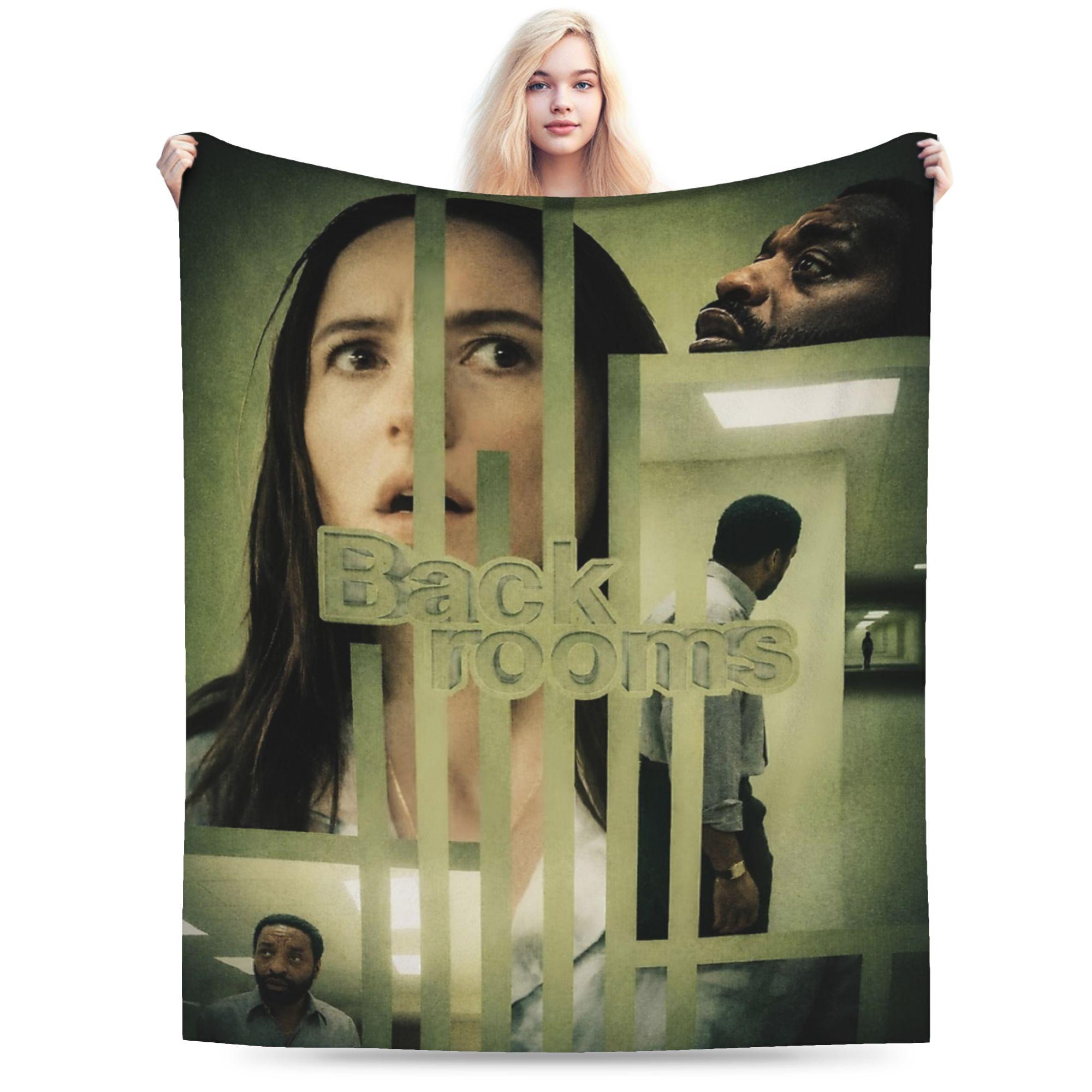 Helenal Unisex Coral Backrooms Movie Blanket Fleece Plush Spring Autumn Breathable Soft Throw Blanket For Sofa Outdoor Rug Piece