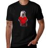 Otter And Love Sweet Red Heart TShirt Basic Regular Fit Casual TShirt