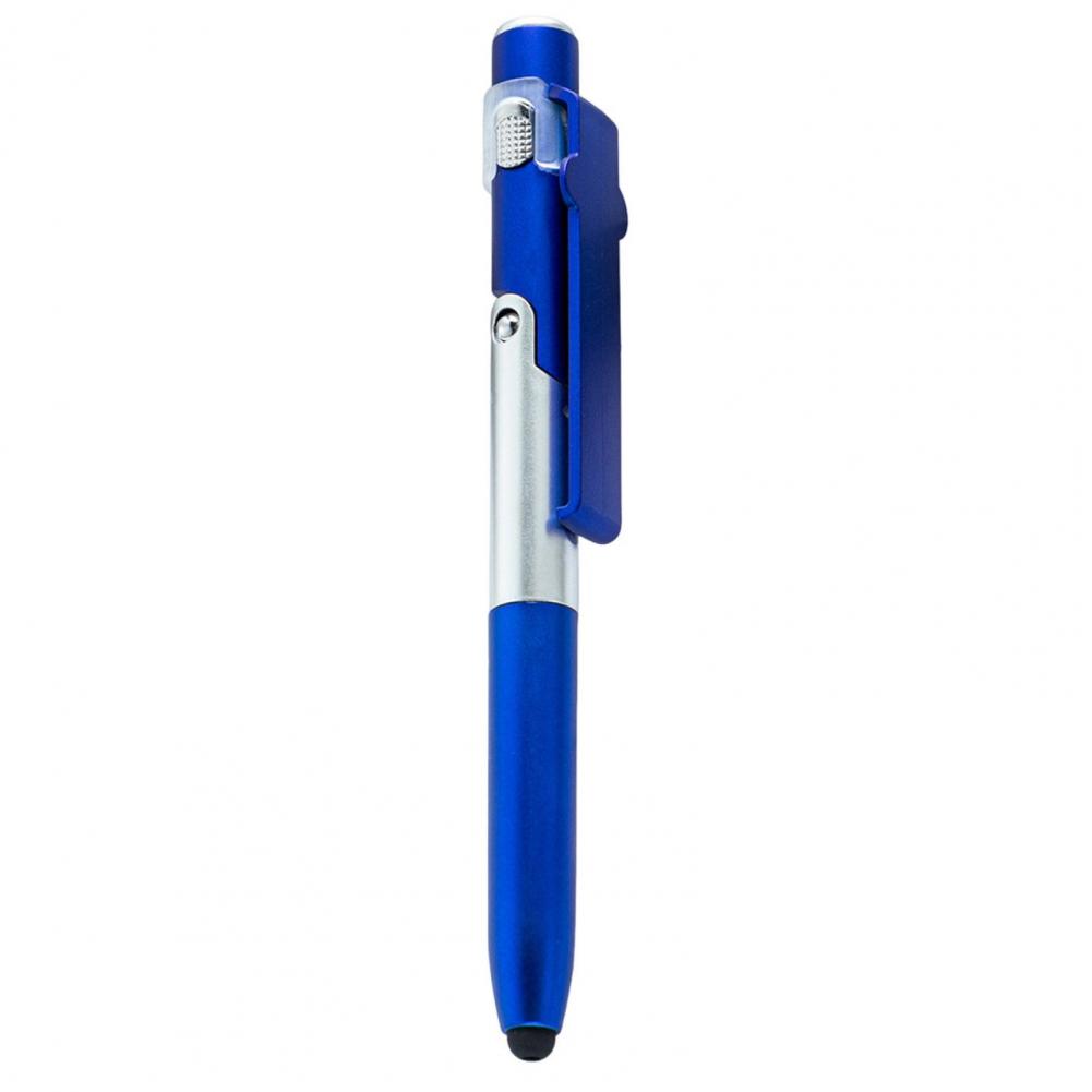4-in-1 Mobile Phone Stylus Ballpoint Pen With LED Light Phone Stand Smooth Writing Touchscreen Pen