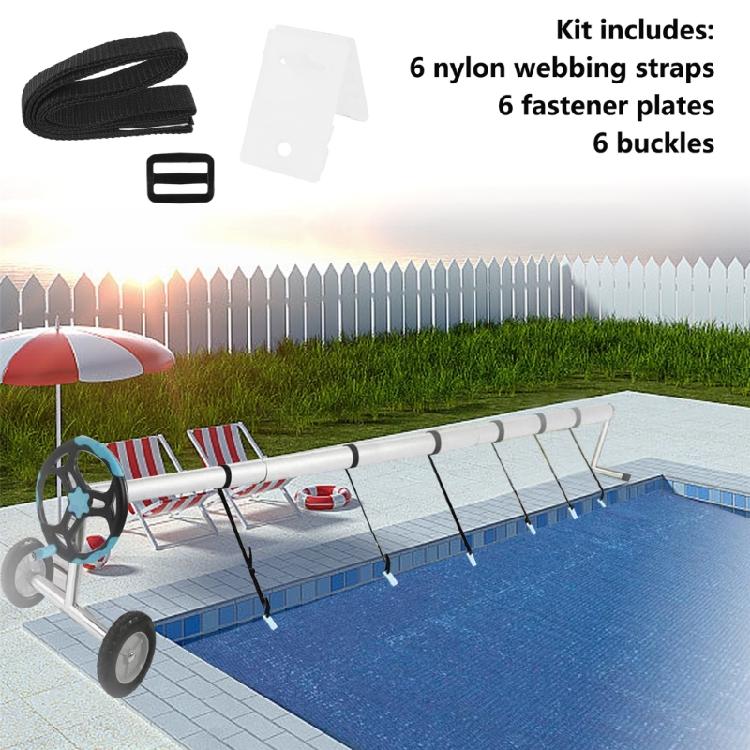 Space Saving Pool Maintenance Set Including Nylons Rope Reels And Durability Storage Component for Fishing Line Wheel