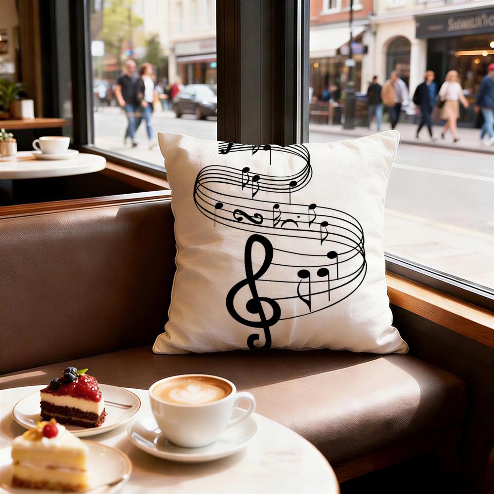 Print Sheet Music Printing Cushion Cover Decorative Cushions Covers Cover Sofa 50X50 Pillow 4 Piece 45X45 40X40 Pillowcase