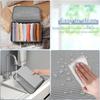 Nonwoven Lockable Storage Box Document Safe Portable Foldable Toy Clothes Organizer Container with Zipper Lid