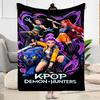 1pc K-Pop Demon Hunters Blanket Comfortable Soft Lightweight Multi Seasonal Blanket Travel Camping Picnics Sofa Office bedroom Perfect Gift Friends
