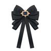 Spilla Fibbia Fiocco di Perle Tessuto Retrò Cravatta di Nastro Coreana Cravatta di Cristallo Accessori di Moda per Abbigliamento Donna