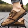 New Men's Dress Casual Shoes Lace-Up Loafers Comfortable Office Walking Shoes Non-Slip Business Sneakers for Men Flats