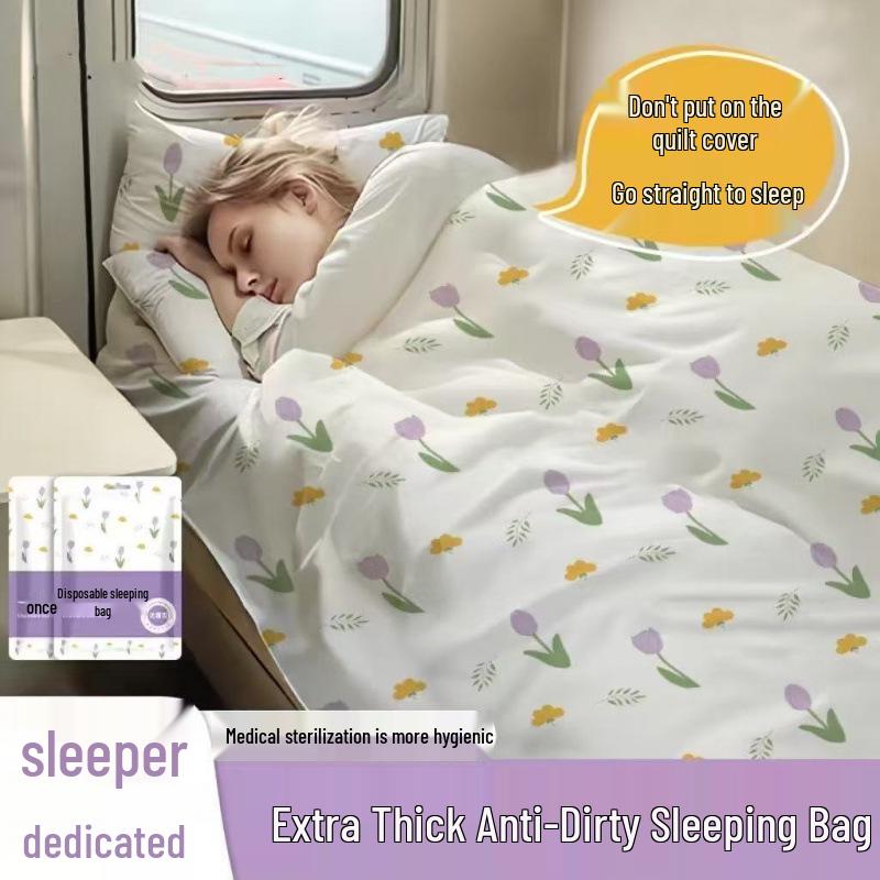 Portable Anti-Dirt Thickened Sleeping Bag for Travel - Single/Double