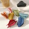 Solid Color Claw Clip Large Barrette Crab Hair Claws Bath Clip Ponytail Clip for Women Girls Hairpins Headwear Hair Accessories