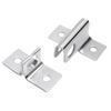 10pcs Thicken Locker Padlock Hasp Wardrobe Security Door Gate Bolt Latches Lock Bracket Hasp Furniture Door Bolts