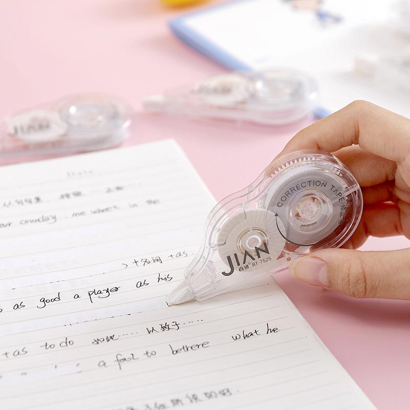Baitong 7525 Correction Tape - Two Packs, Transparent, Student-Friendly Eraser Tape