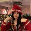 Christmas Santa Hat for Holiday Celebrations Festival Props Hat for Adult All Age Crochet Santa Caps Party Props Headwear
