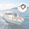 Marine ABS Plastic Drain Fitting Kit Comes With 29mm Hose Clamp And 6 Foot Corrugated Tube For Boat Bilge Pump System
