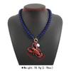 Ocean Style Pendant Necklace Bohemian Beach Vacation Chain Necklace Lobster Bead Necklace  Women