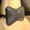 Rhinestone Crystal Bow Car Headrest Bling Crystal Car Neck Support  Decorations