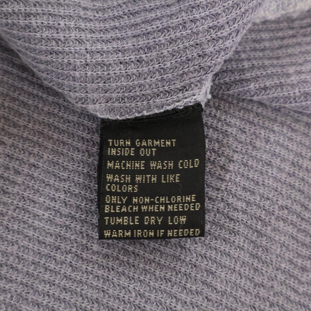 RRL Gray Cotton Thermal Long-sleeved T-shirt Tops M grayUsed