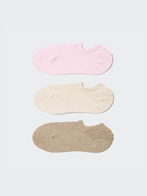 Men Berry Short Socks 3 Pair Mesh