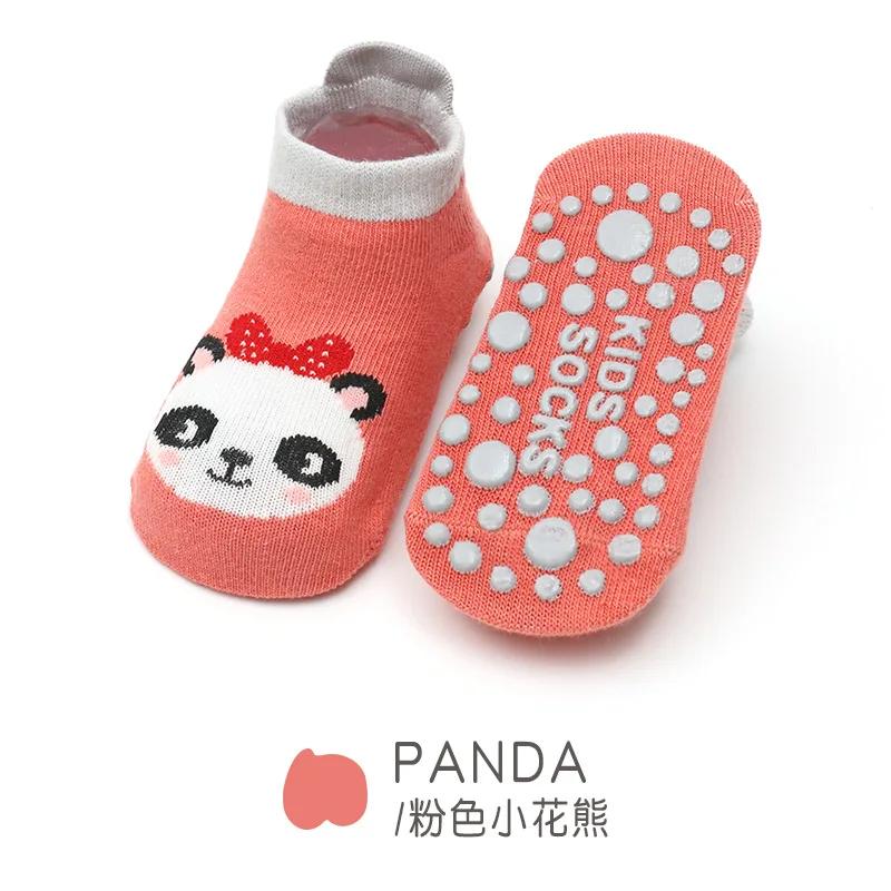 Winter Spring Anti Slip Baby Socks Cute Cartoon Animal Letter Print Toddler Kids Floor Socks Rubber Soles Baby Boy Girl Socks