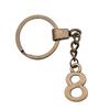 30mm Keychains Arabic Numbers Minimalist Jewelry Components QY005
