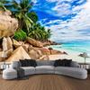 Palm Beach sunset tapestry landscape wall hanging Bohemian fabric printing large tapestry aesthetic indoor bedroom decoration