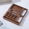Compact Watercolor Palette Walnut Wood Pocket Palette Mixing Paint Tray  Sketch Painting